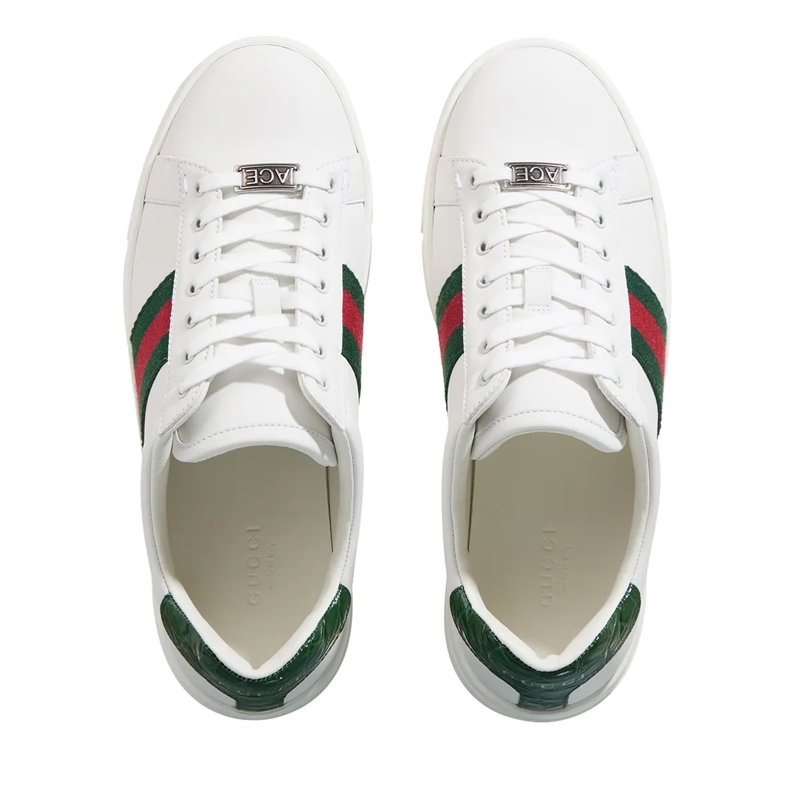 Gucci Low-Top-Sneaker Women's Ace Sneaker White / Green / Red(Image 7)