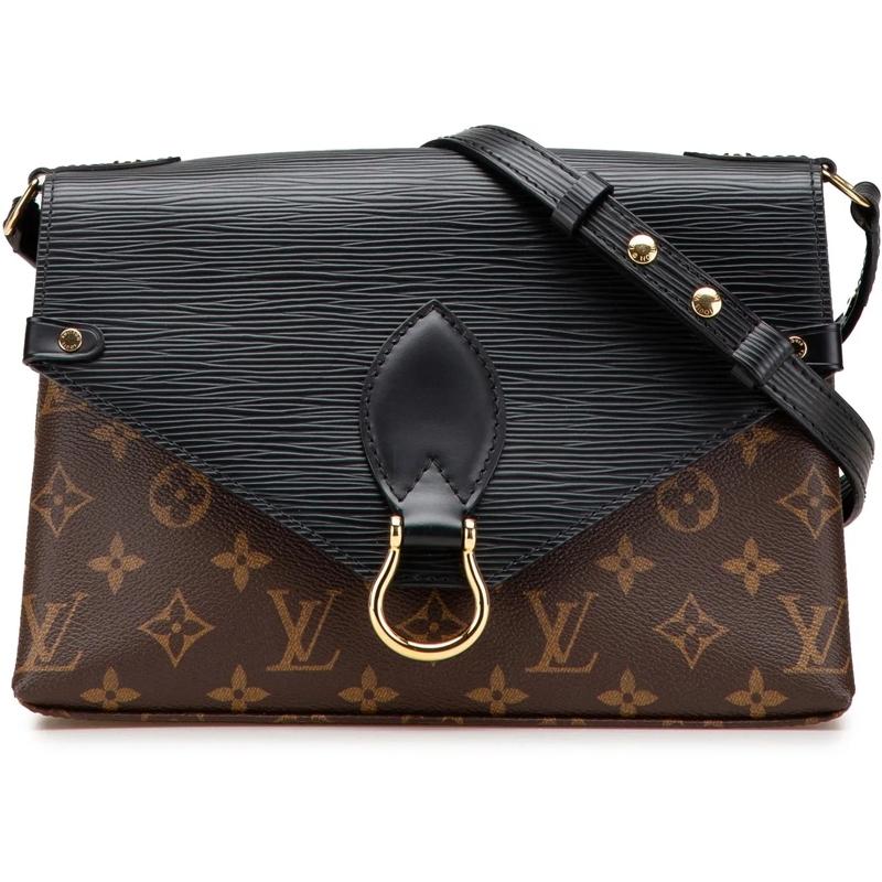 Louis Vuitton Schultertasche Monogram Epi Saint Michel braun