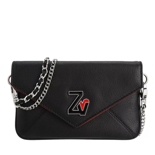 Zadig & Voltaire Rockeur Nano Grained Leather Noir Crossbody Bag