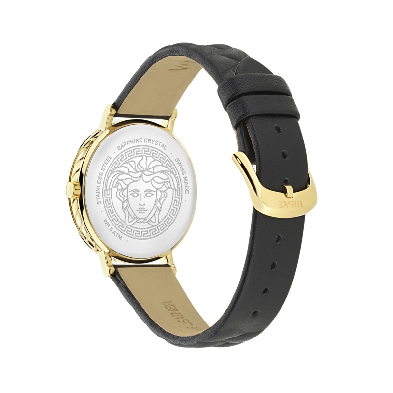 Versace Quarzuhr Quarz-Analoguhr Versace Delphinus schwarz(Image 3)