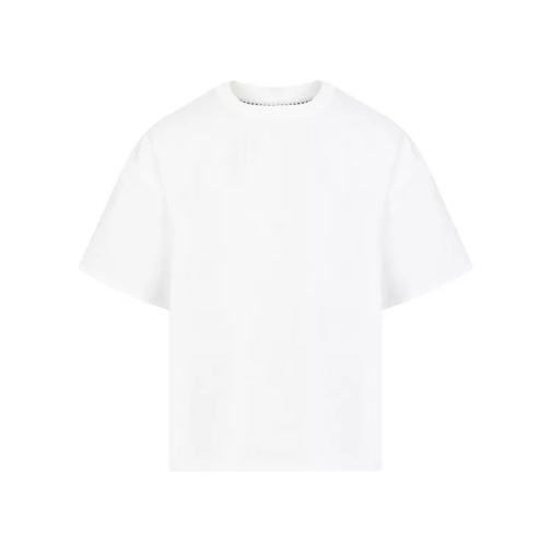 Bottega Veneta Double Layer Striped White Cotton T-Shirt White 
