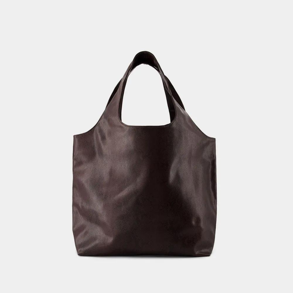 A.P.C. Totes Ninon Tote Bag Synthetic Leather Blackberry in rood