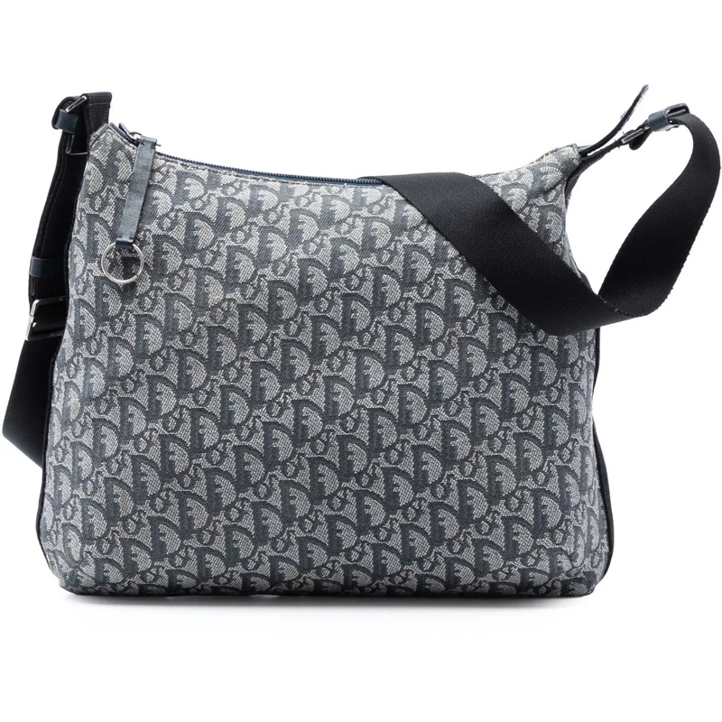Christian Dior Schultertasche Diorissimo Trotter Canvas Crossbody blau