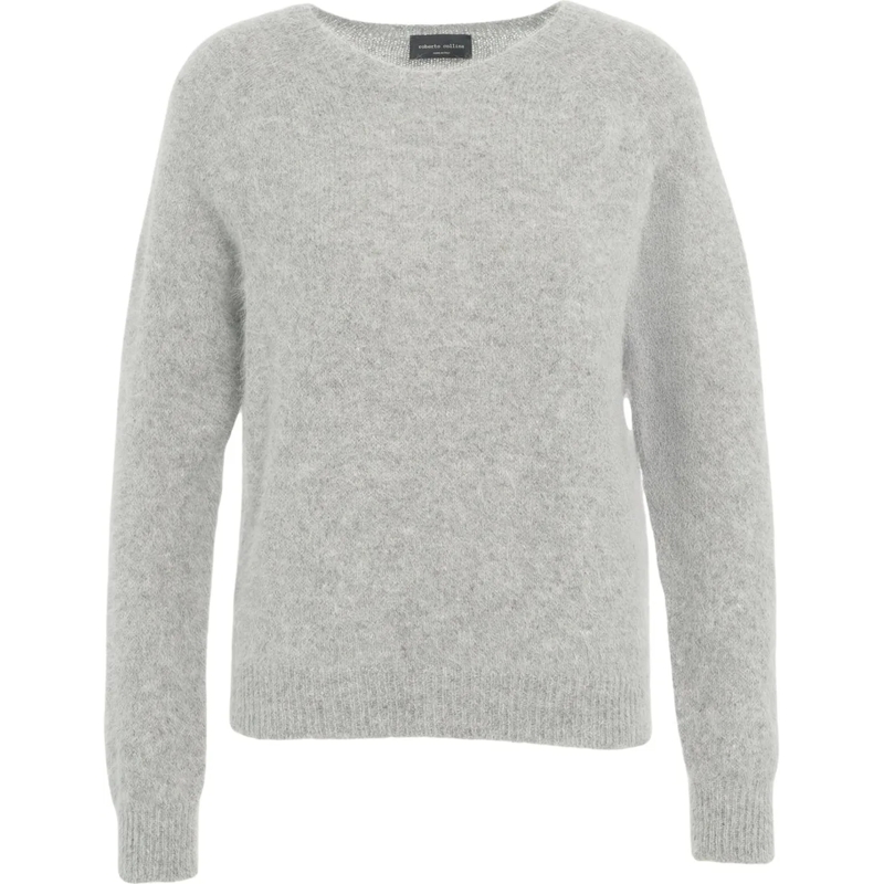 Roberto Collina  Alpaca Blend Sweater grau