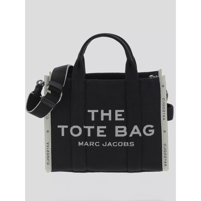 Marc Jacobs Satchel Medium Tote' Black Tote Bag With Contrasting Logo  Black