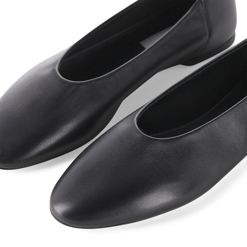 TOTEME Ballerines Ballerinas aus Leder schwarz(Image 4)