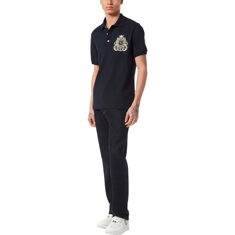 BILLIONAIRE Polohemd Badehose Baroque dunkel-blau(Image 3)