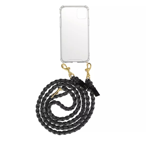 fashionette Smartphone iPhone 11 Pro Necklace Braided Black/Gold Handyhülle
