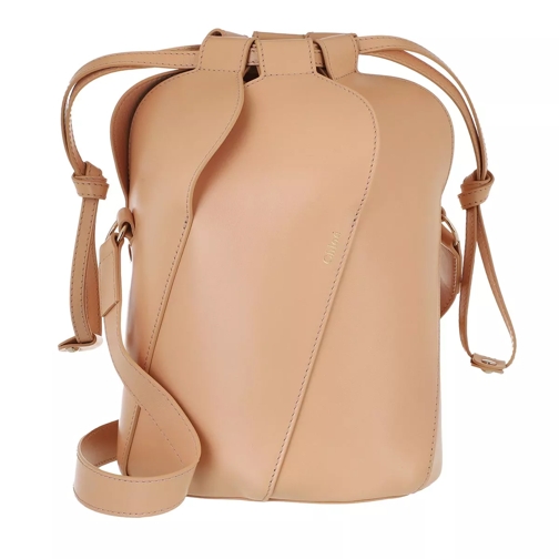 Chloé Tulip Bucket Bag Leather Sandy Beige Bucket Bag