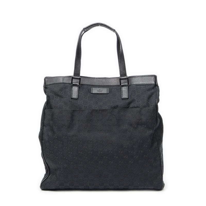 Gucci Crossbody Bag Front Pocket Shopping Tote schwarz