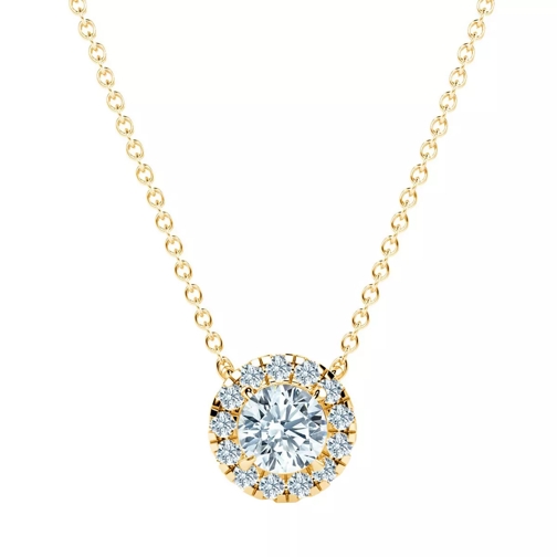 Pukka Berlin Lab Grown Diamond Hyacinth Necklace 0.33ct Yellow Gold Collier court