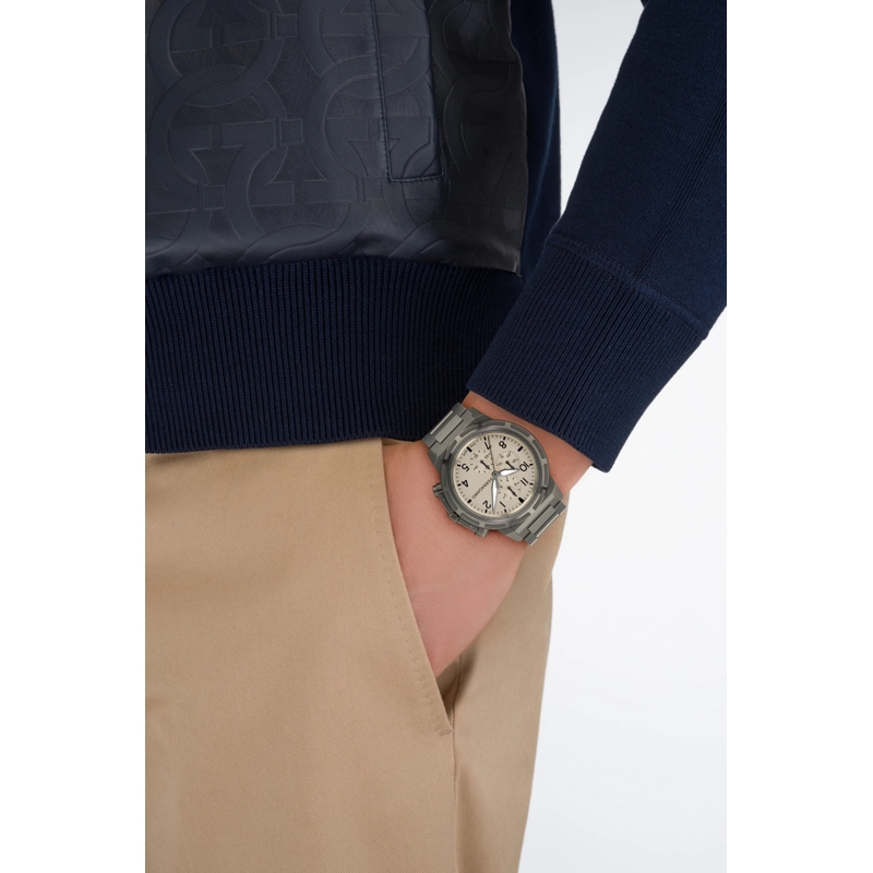 Salvatore Ferragamo Chronograph Quarz-Chronographenuhr Rt-Ferragamo Nima Chrono grau(Image 3)