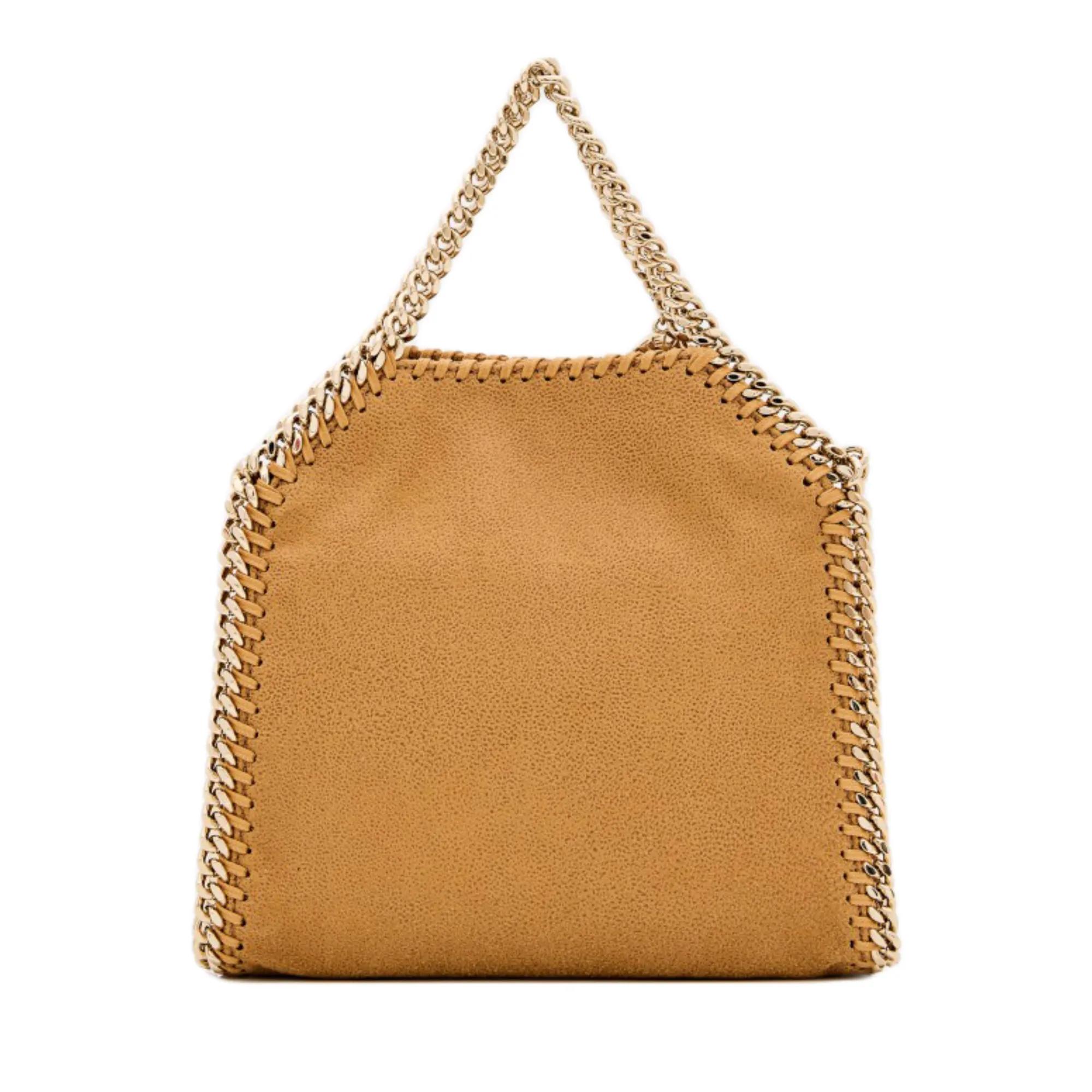 Stella Mccartney Shoppers & Totes Beige Eco Shaggy Deer Tote in bruin
