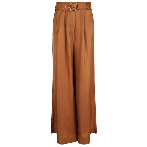 Zimmermann  Illustration Double Tuck Pant Brown