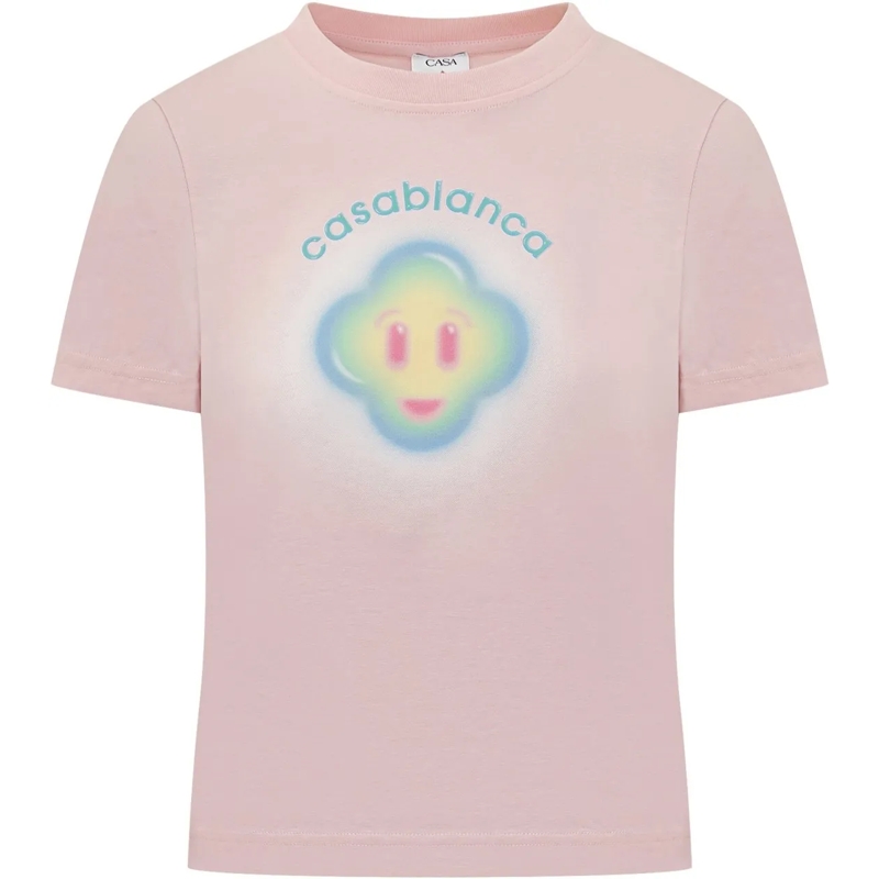 Casablanca T-shirt T-Shirt Smiley rose