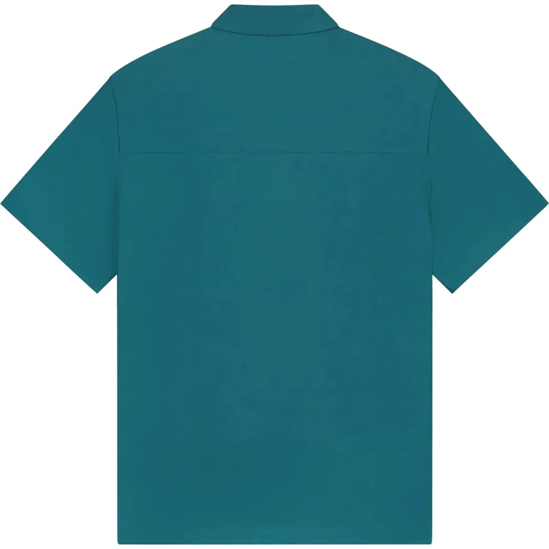 ØLÅF Legeres Oberteil Olaf Seersucker Camp Shirts Korte Mouw Overhemden  grün(Image 2)