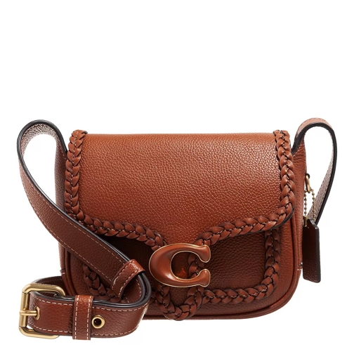 Coach Braided Trim Polished Pebble Tabby Messenger 19 Burnished Borsetta a tracolla
