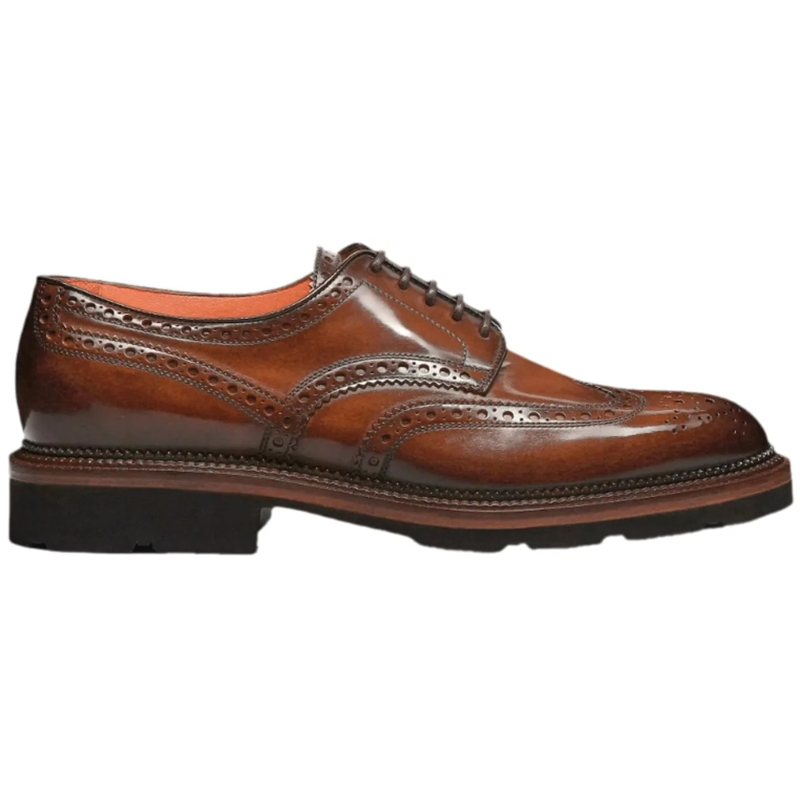 Santoni Claquettes Flat Shoes Brown braun