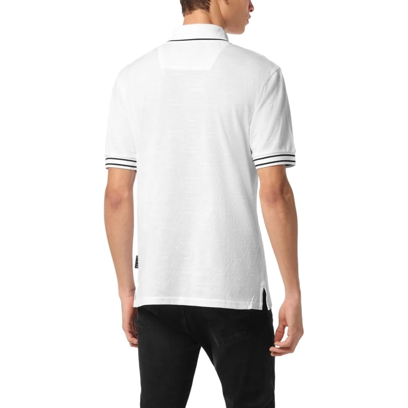 Philipp Plein Poloshirt Poloshirt Ss Monogram weiss(Image 4)