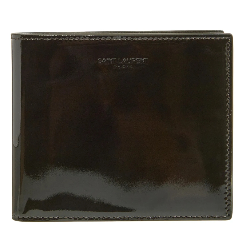 Saint Laurent Bi-Fold Wallet East West Wallet Dark Vineyard