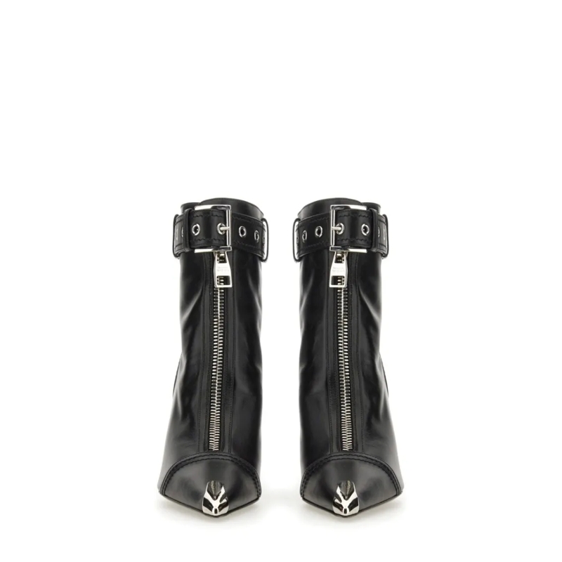 Alexander McQueen Stiefel Slash Biker Boot Black (Image 3)