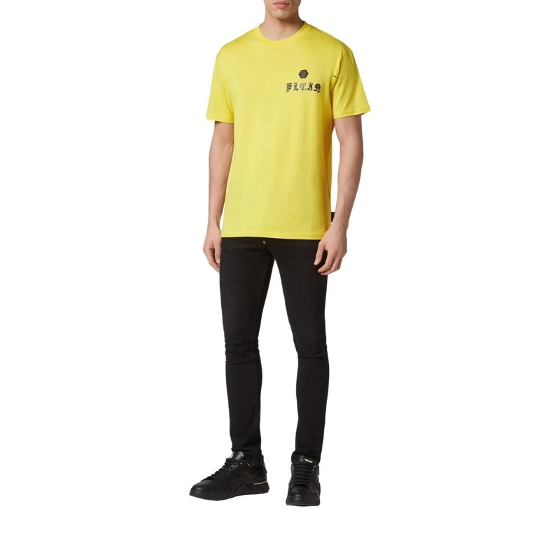 Philipp Plein T-Shirt T-Shirt Gothic Plein gelb(Image 3)