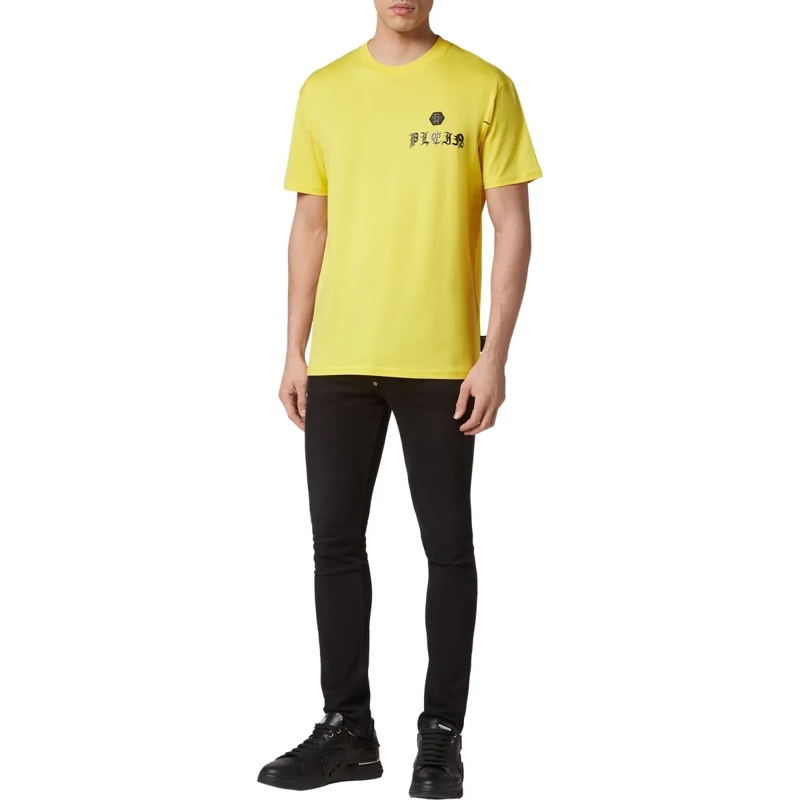Philipp Plein T-Shirt T-Shirt Gothic Plein gelb(Image 4)