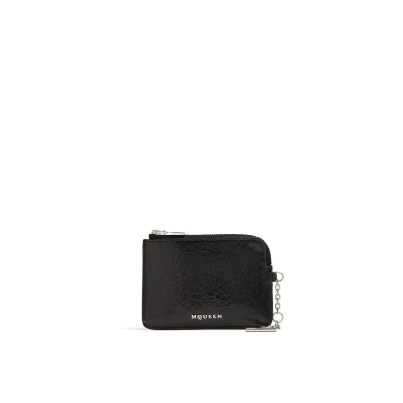Alexander McQueen Geldbörse Sling Pip Coin Pouch Black
