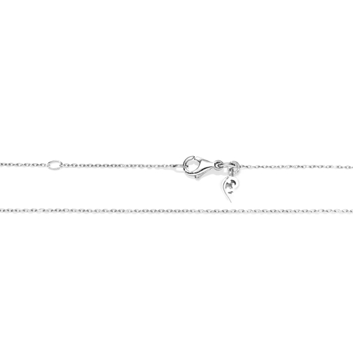 Capolavoro Anchor Chain Round Diamond Cut White Gold Mittellange Halskette