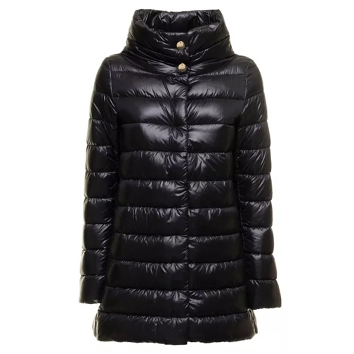 Herno Amelia Black Nylon Down Jacket Black 