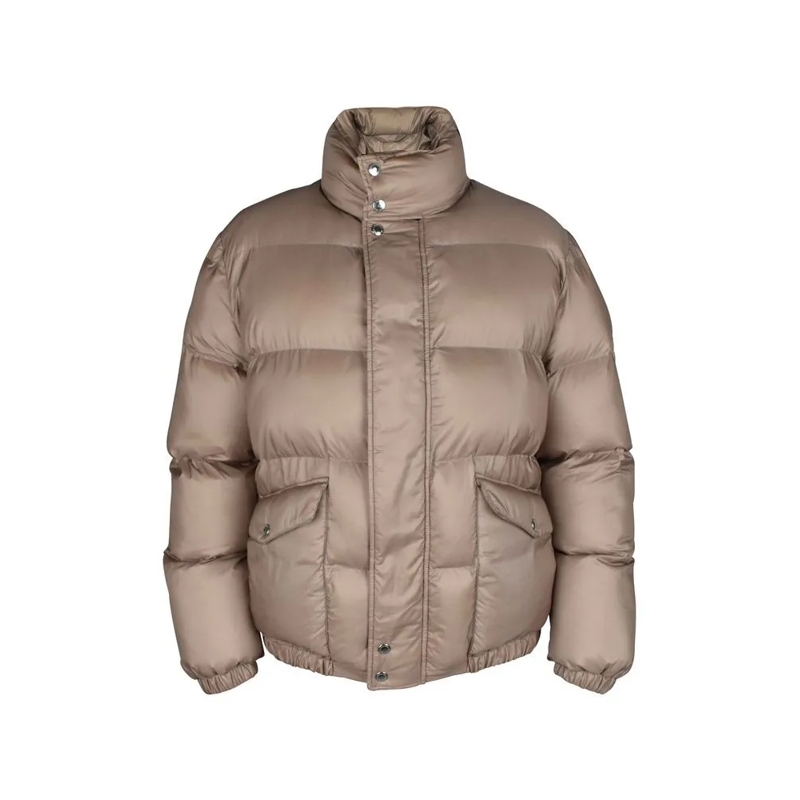 Alexander McQueen Daunenjacke Quilted Short Jacket With Graffiti Inscription Brown