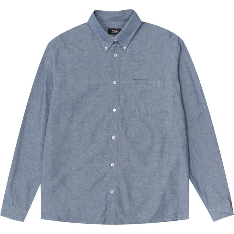 A.P.C. Haut décontracté hemd blauw blau