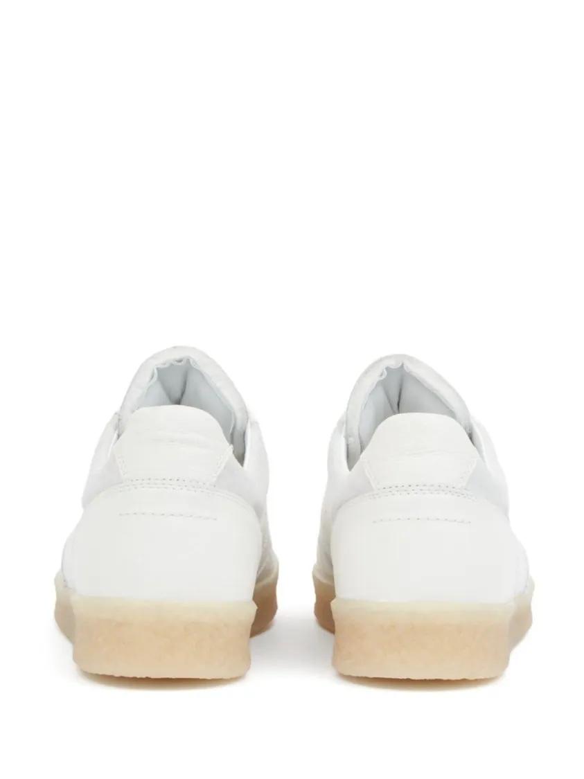 Thumbnail - MM6 Maison Margiela Low-Top Sneaker - Classic White Sneakers With Branded Detailing - Gr. 40 (EU) - in Weiß - für Damen