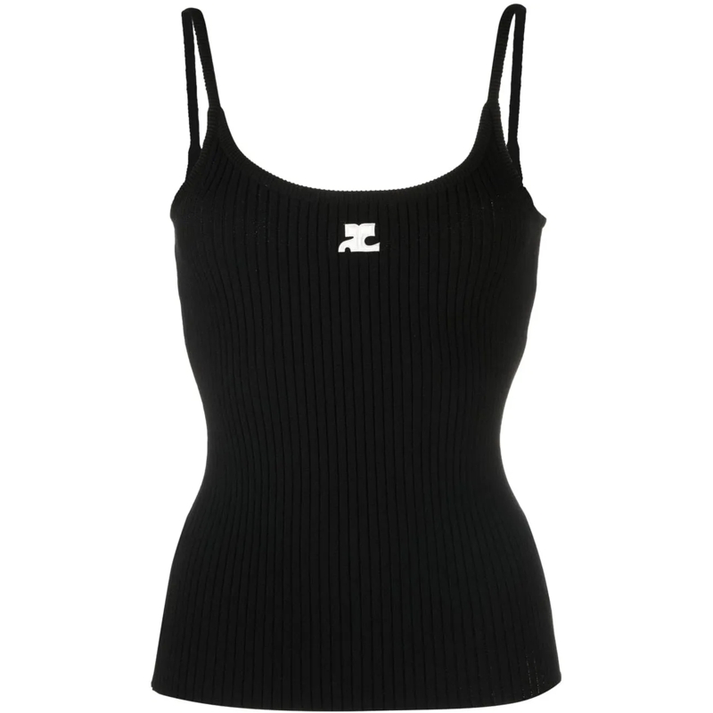 Courrèges Bluse Top Black schwarz