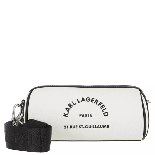 Karl Lagerfeld Rue St Guillaume Barrel Bag White Crossbody Bag