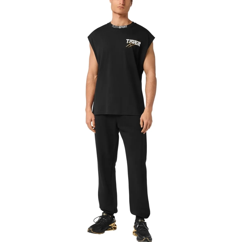 Plein Sport Hemd Tanktop Mit Kapuze Tiger schwarz(Image 4)