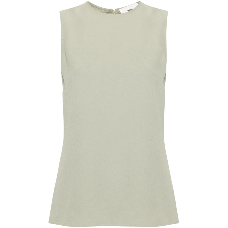 AMI Paris T-Shirt Top Sage grün
