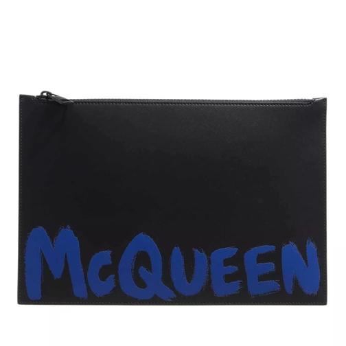 Alexander McQueen Bag Black Ultramarine Wristlet