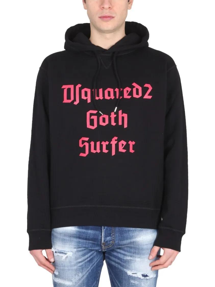 Thumbnail - Dsquared2 - Relaxed-Cut Hooded Sweatshirt - Größe S - schwarz