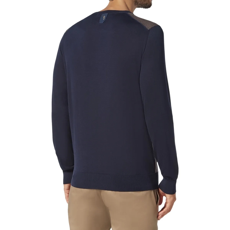 BILLIONAIRE  Rundhalspullover Double B dunkel-blau(Image 2)