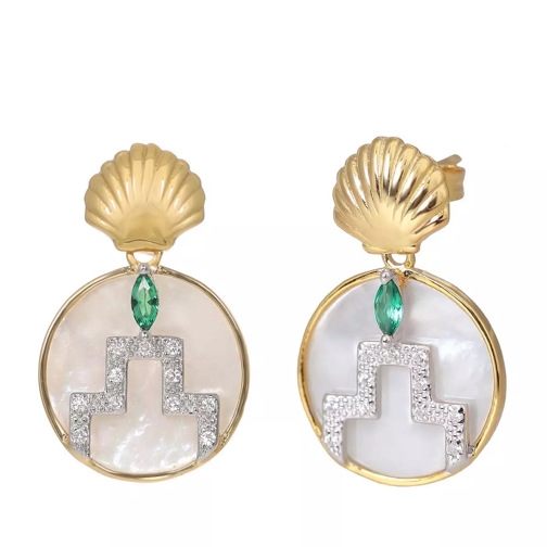 V by Laura Vann Gina Earrings  Yellow Gold Oorhanger
