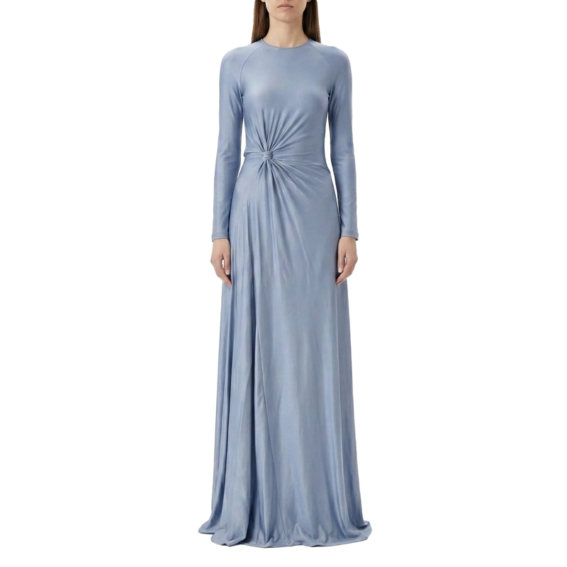 Victoria Beckham Maxikleid Elegantes Maxikleid blau(Image 4)