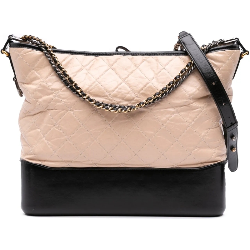 Chanel Sac à bandoulière Large Aged Calfskin Gabrielle Crossbody braun