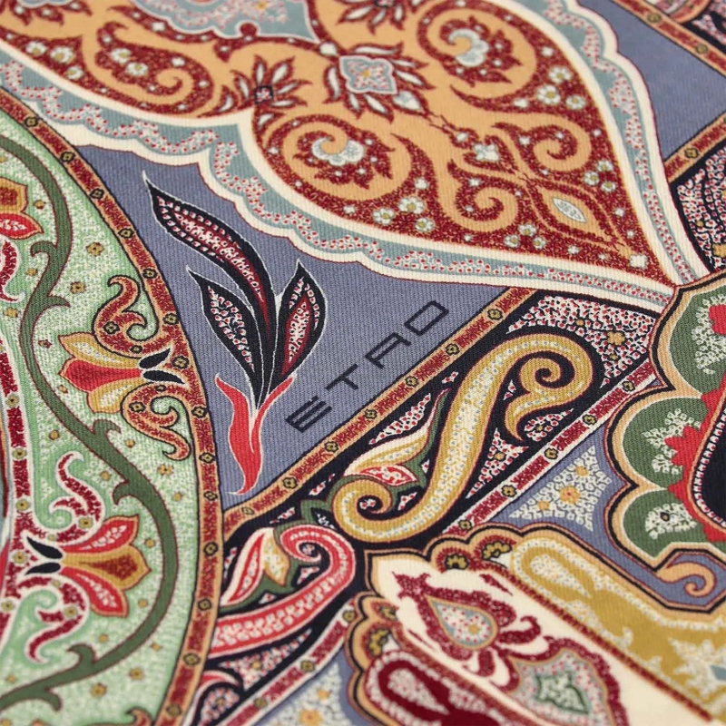 Etro Écharpe légère Tuch mit Paisley-Muster mehrfarbig