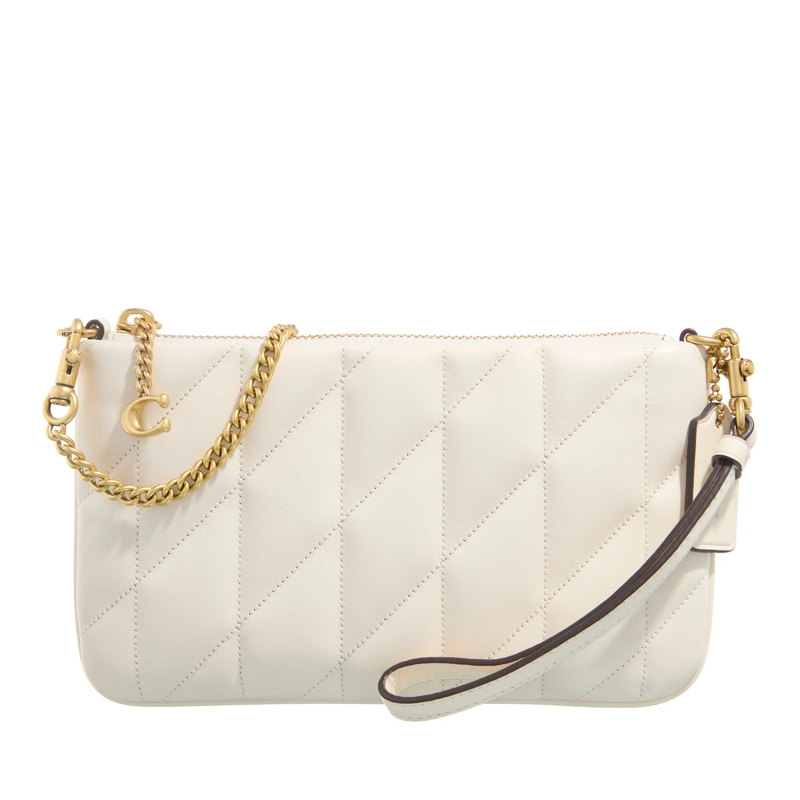 Coach Schultertasche Pouch Bag With Pillow Quilting Chalk