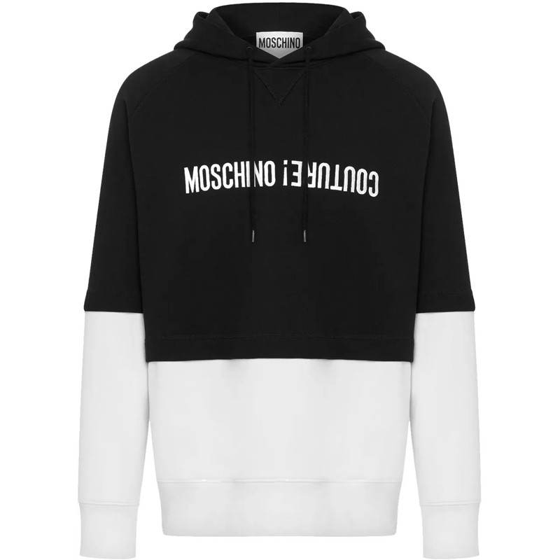 Moschino Casual top Moschino Cotton Hooded Sweatshirt schwarz