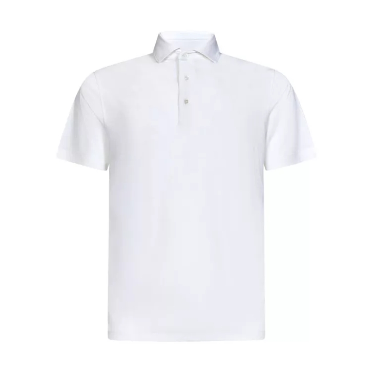plain polo shirt white