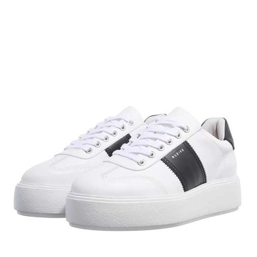 Nubikk Elise Wing Studs White Leather Black scarpa da ginnastica bassa