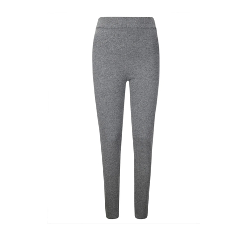 Extreme Cashmere  Knitted Pants With Straight Cut Grey