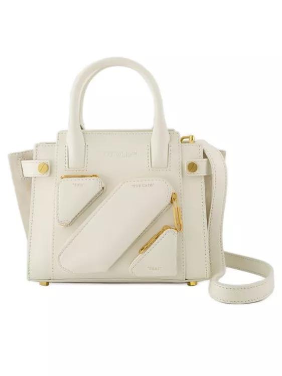 Off-White Tote - City Tote S Tote Bag - White - Leather - Gr. unisize - in Creme - für Damen